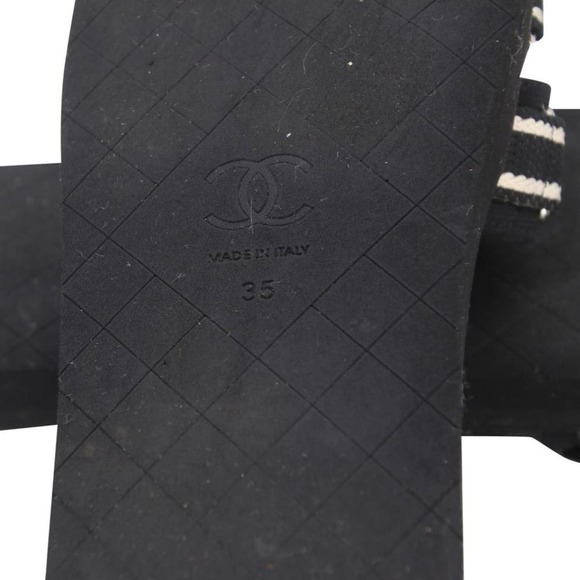 Chanel Slip On 35 Leather Slides Cc Dad Sandals CC-S0207P-C022 - Picture 11 of 11